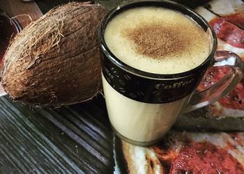 Fresh, Cooking Recipe Banana smoothie with Nectarine Savory Delicious