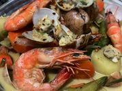 A picture of the creamy seafood
