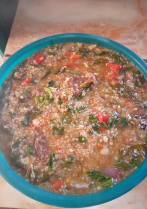 A picture of Pate-corn gritz.