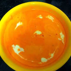 Carrot tomato soup A picture of Carrot tomato soup.