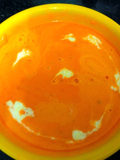 A picture of Carrot tomato soup.