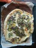 Pizza hojaldrada de puerro y champiñones 😋👍