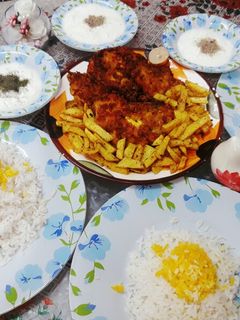عکسی از دستور مرغ سوخاری 🐔
