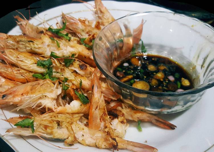 Resep Udang bakar sambal kecap Anti Gagal