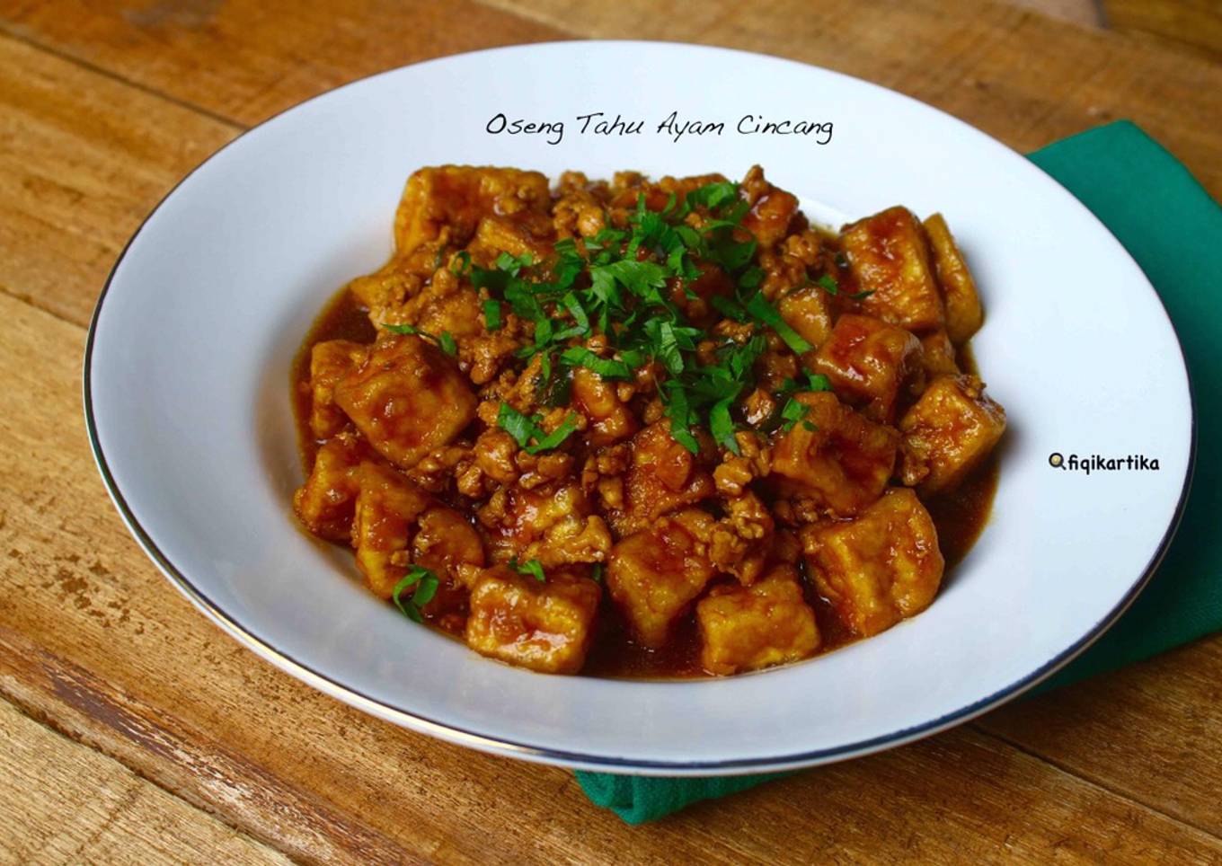Oseng Tahu Ayam Cincang
