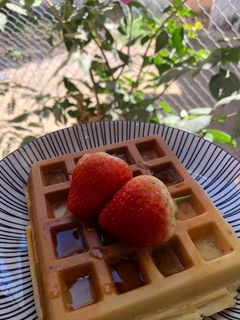 صورة لوصفة وافل 🧇🍓