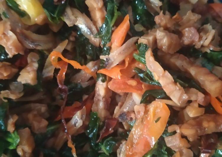 Cara mudah Membuat Tumis daun paya mix teri n tempe, Bisa Manjain Lidah