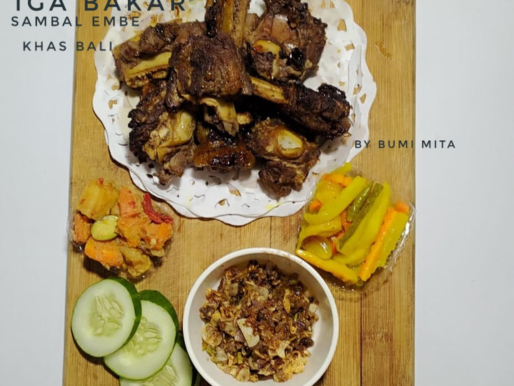 Ternyata ini lho! Bagaimana cara buat Iga Bakar Sambel Embe Khas Bali - 134 (by Bumi Mita) yang sedap