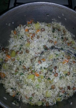 Una foto de Arroz mixto