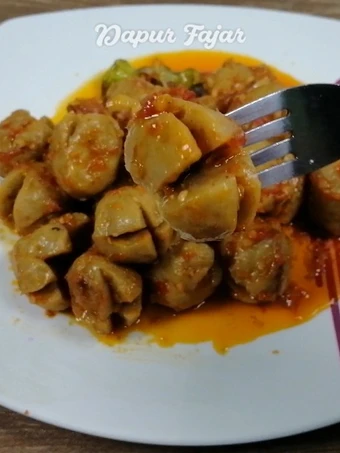 Langkah Mudah untuk Menyiapkan Resep PENTOL MERCON ala Dapur Fajar yang Lezat Sekali Anti Ribet, Mantap