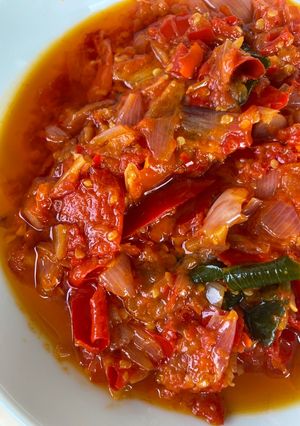 Foto resep Sambel merah khas warung Padang