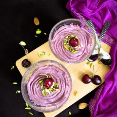 A picture of Black Cherry Shrikhand.