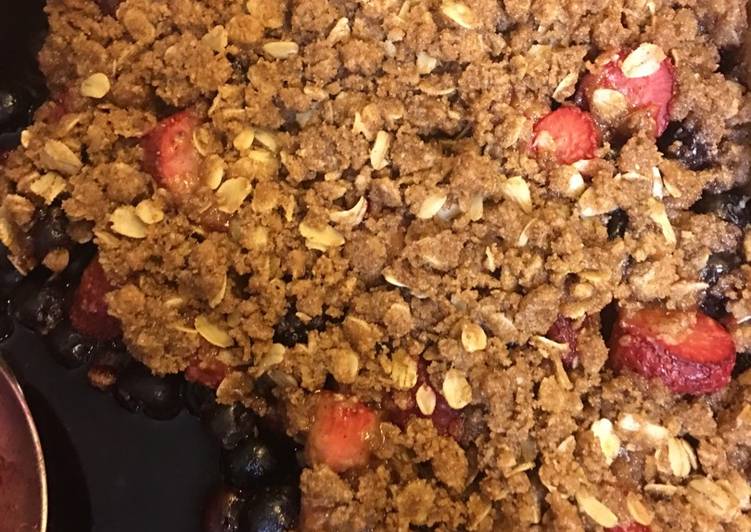 Steps to Make Speedy Fruit Crisp