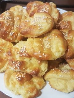 Szezámmagos krumplis pogácsa recept fotója