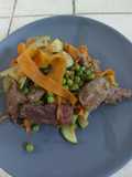 Wok de bœuf légumes croquants