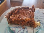 Una foto de tarta de calabaza y puerros