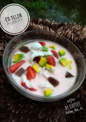 Foto resep Es Teler Albery (Alpukat Strawbery) #Ketopad_CP_MinumanKeto