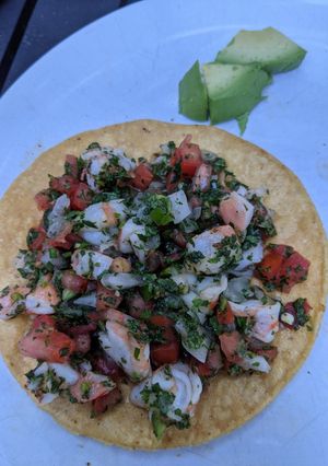 Una foto de Ceviche de camarón