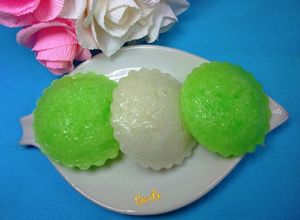 Hình của món Bánh Bò Nước Cốt Dừa Hấp.