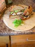 Hamburguesa de camarones