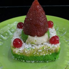 TriColor cashew and coconut sweet A picture of TriColor cashew and coconut sweet.