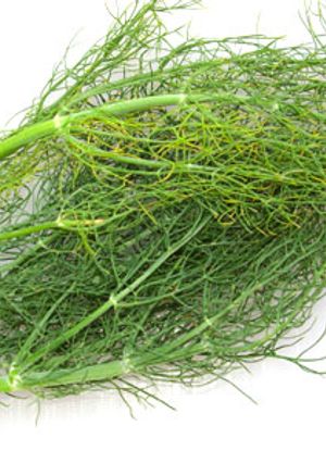 A picture of Moong dal with fennel leaves.