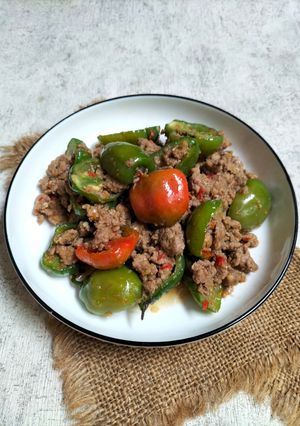 Foto resep Tumis Cabe Gendot Daging Cincang