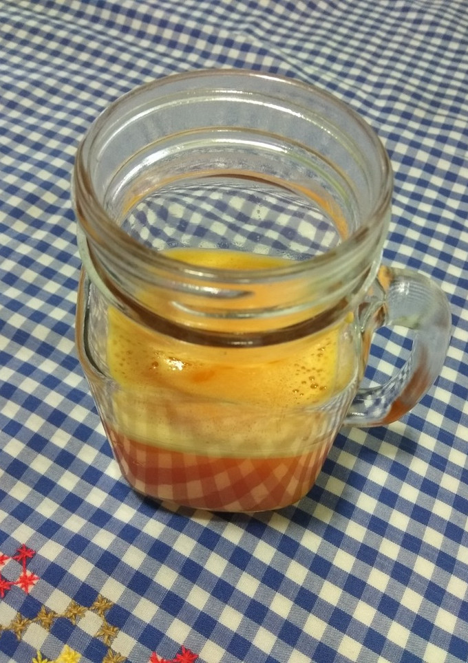 Una foto de Zumo de zanahoria y naranja