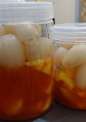 Foto resep Asinan Buah Nanas Rambutan