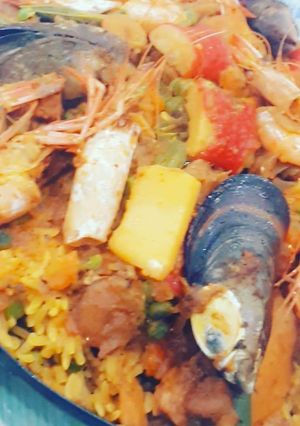 صورة لوصفة باييلا la paella 🍲🍲