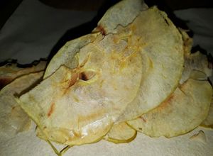 Una foto de Manzana deshidrata en microondas