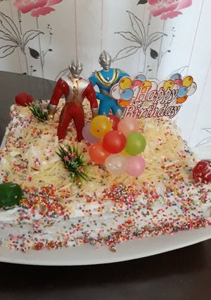 Foto resep Rainbow cake bday nzi