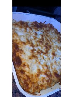 صورة لوصفة معكرونة بالبشاميل 🍝