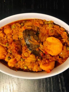 A picture of Cabbage Dum Aloo.