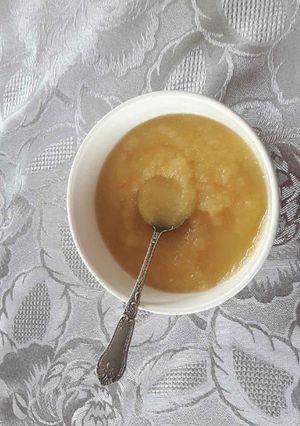 Une photo de Compote pommes poires au miel