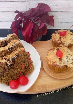Foto resep Cake Bayam Merah