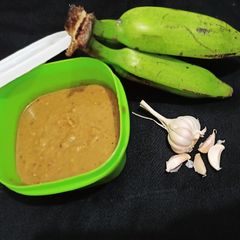 Raw banana peel chutney A picture of Raw banana peel chutney.