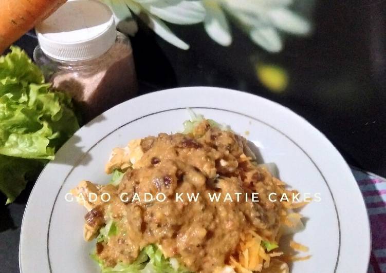 Panduan Membuat Gado2 kw(saus salad sayur)untuk diet Enak