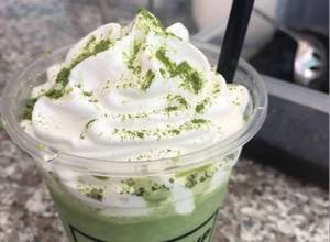 Hình của món Matcha đá xay.