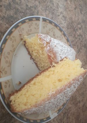 Una foto de Torta de naranja en licuadora