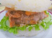 A picture of homemade burger