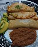 Tacos con salsa de sardina