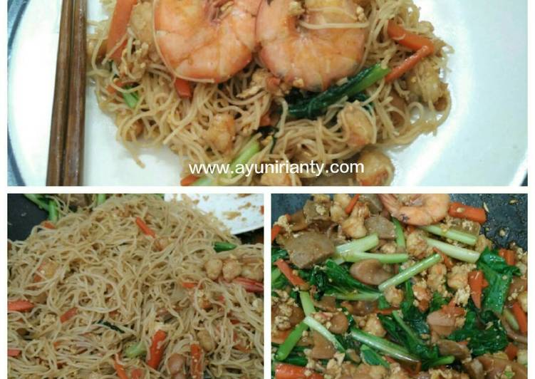 Resep Bihun Goreng Udang Special Lezat