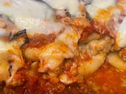 A picture of meat stuffed shells