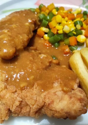 Foto resep 44. Chicken Steak w/ Brown Sauce