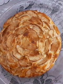عکسی از دستور کیک سیب و دارچین😍