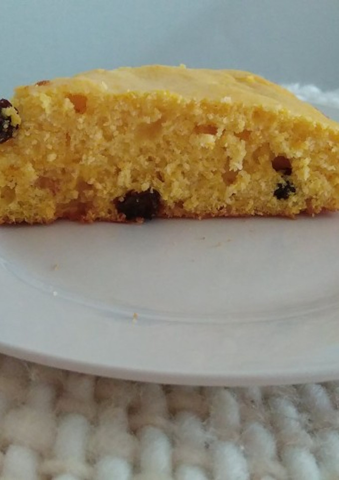 Una foto de Torta de zapallo con pasas de uvas