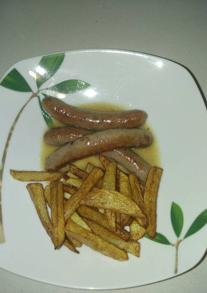 Una foto de Salchichas frescas al vino