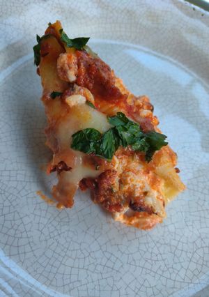 A picture of Stuffed Shells.