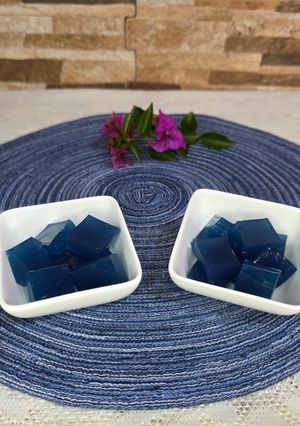 Una foto de Gelatina de Flor de Mariposa